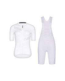 RIVANELLE Cycling short sleeve jersey and shorts - CRYSTELLE - white